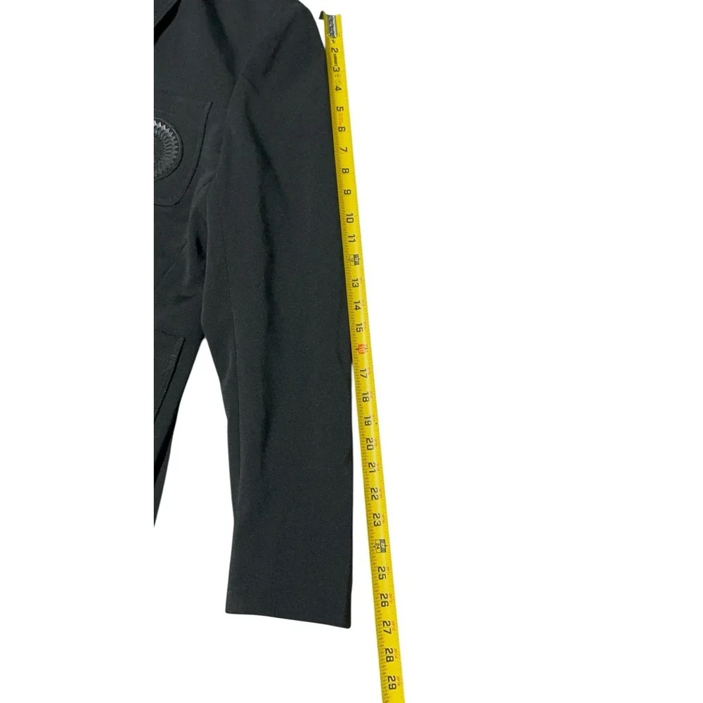Versace Collection Men's Black Blazer Medusa Patch EU‎ 48 US 38 New
